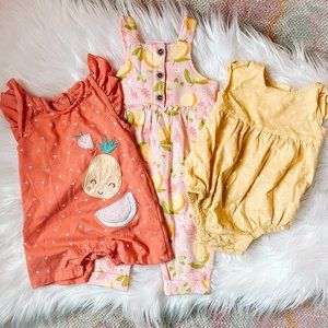 0-3 Month Summer One Pieces